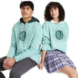 NEW 2XL Latino Heritage “Hola” Sweatshirt Mint Light Blue XXL Cotton Blend Shirt